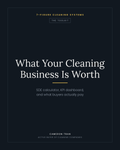 The Sellability Toolkit — what your cleaning business is worth